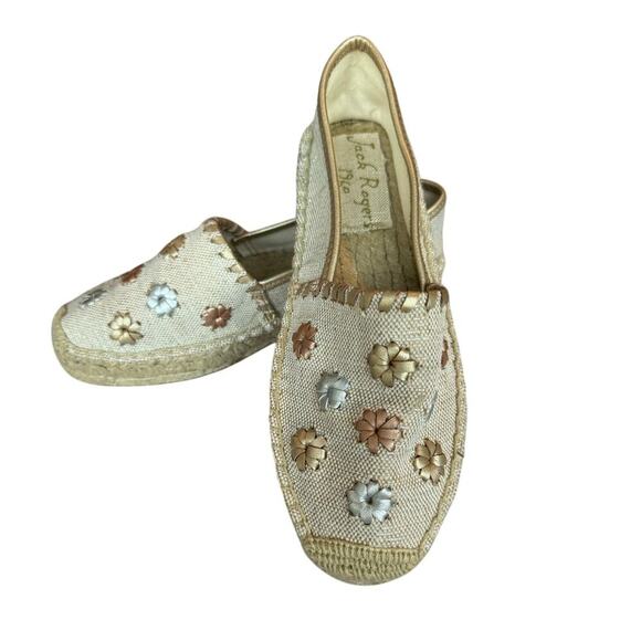 Jack Rogers Espadrilles size 8.5. Adorable flowers! - Picture 1 of 10